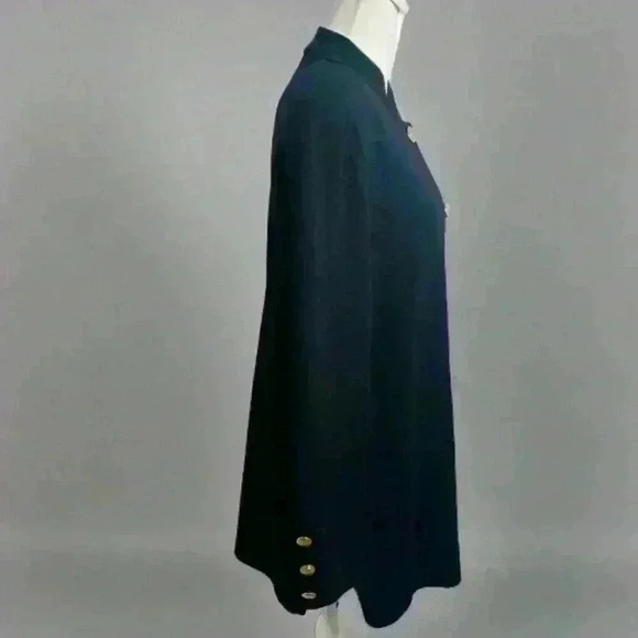 Classic Vintage St. John Bhandhgala Style  Blazer Jacket in Black Size 10 - Picture 2 of 8